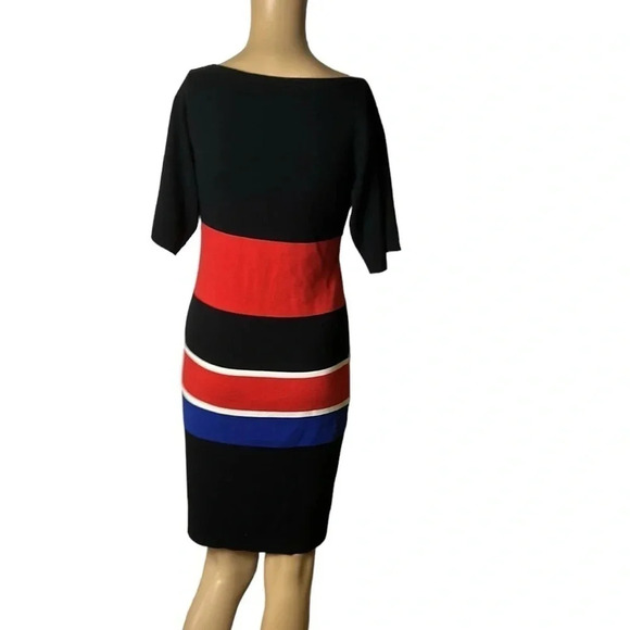 BR thick knit Colorblock striped sweater dress,bold,event,career, - Picture 7 of 9